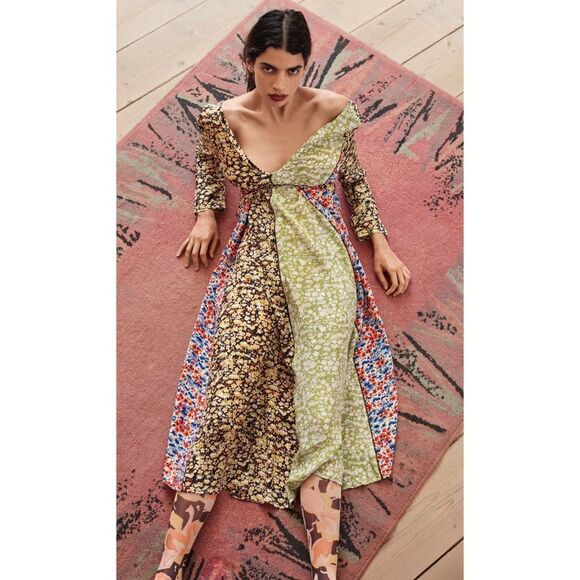 STINE GOYA Dresses & Skirts - Brand New Stine Goya 100%silk Maca Paneled Dress